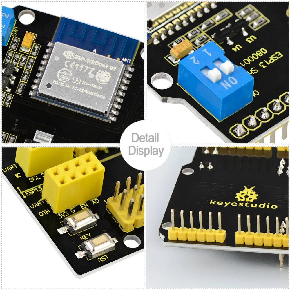 Новинка! Keyestudio ESP8266 веб сервер серийный Wi Fi модуль расширения ESP 13 для Arduino UNO|shield for