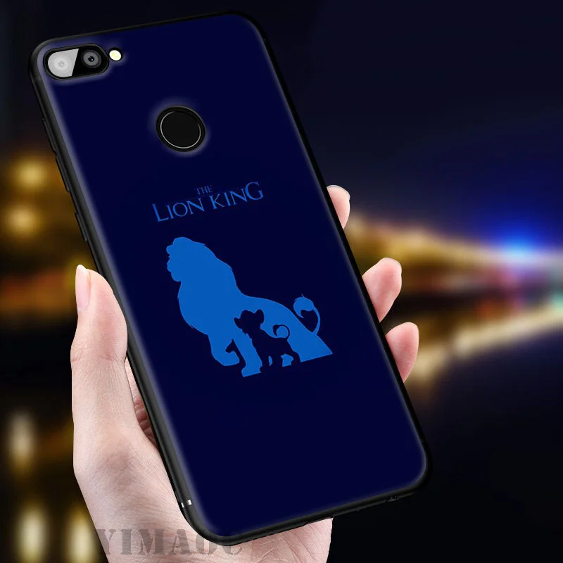 Король Лев Мягкий чехол с мультяшным рисунком для huawei Honor вид 20 10 8X8 8C 6A 7A 7X 7C Lite рro Y9