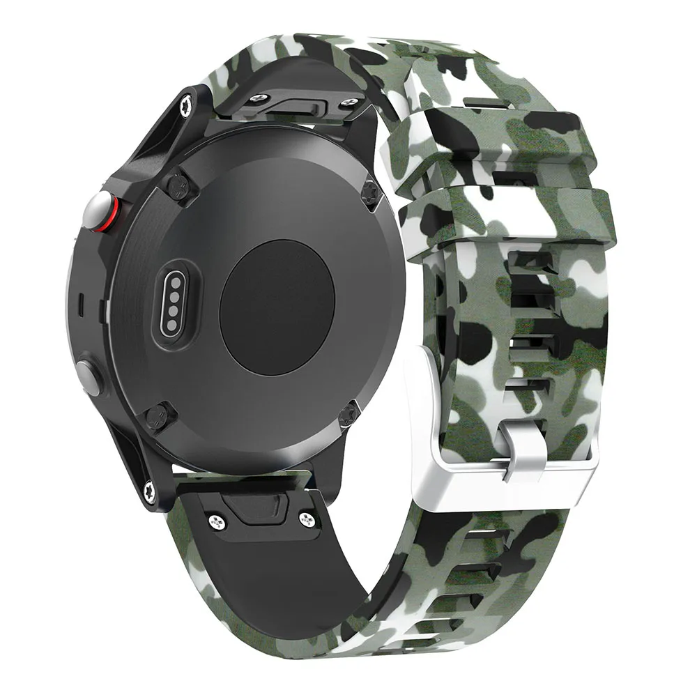 Ремешок силиконовый быстросъемный для смарт часов Garmin Fenix 5/5 Plus/Instinct 22 мм Forerunner 935