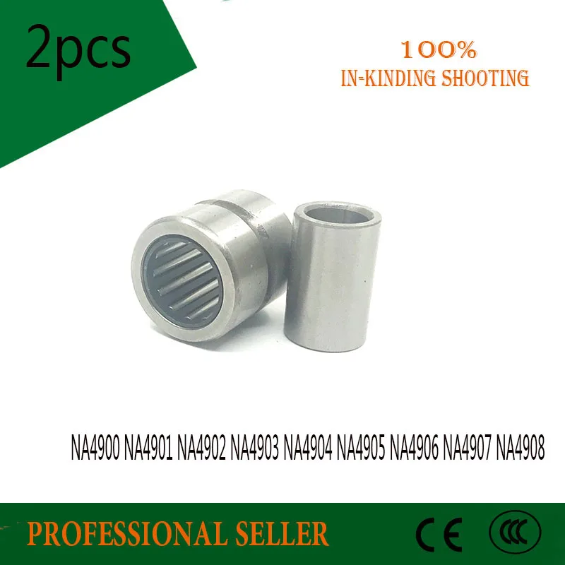 2PCS NA4900 NA4901 NA4902 NA4903 NA4904 NA4905 NA4906 NA4907 NA4908 Bearing Solid Collar Needle Roller Bearings With Inner Ring |