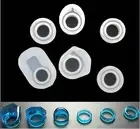 Силиконовая форма для ювелирных изделий, 6 видов, форма для кольца для пальцев, силиконовая форма из смолы, инструмент ручной работы, сделай сам, формы для эпоксидной смолы, размер 1616,617 мм