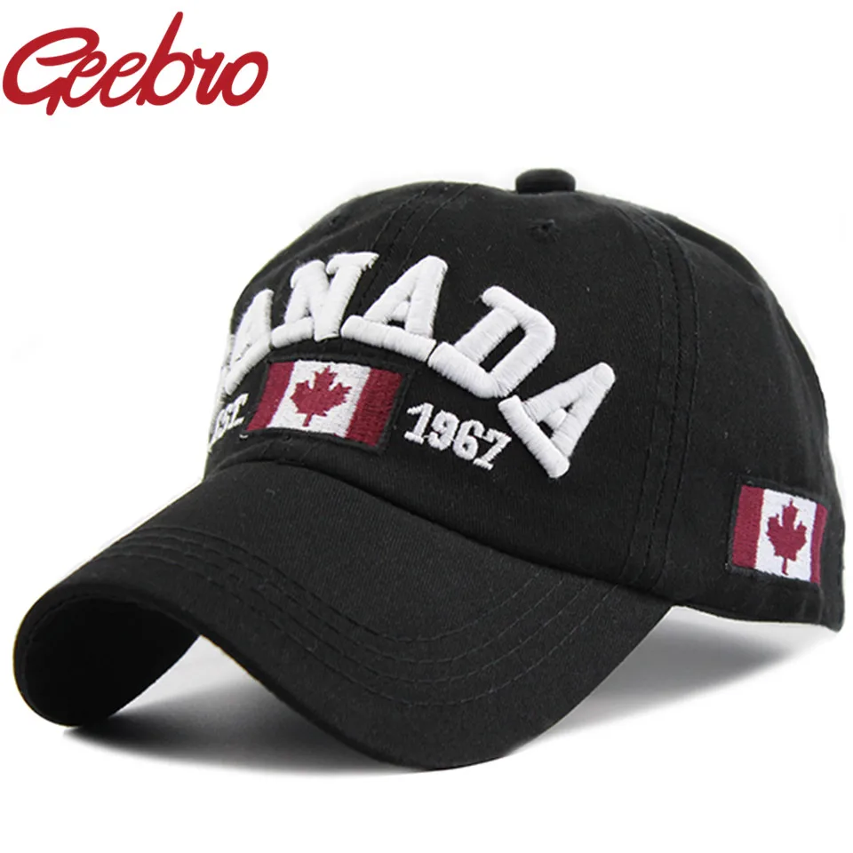 Шестипанельная Снэпбэк хлопок Для мужчин Кепки письмо Канады Snapback s Бейсбол для
