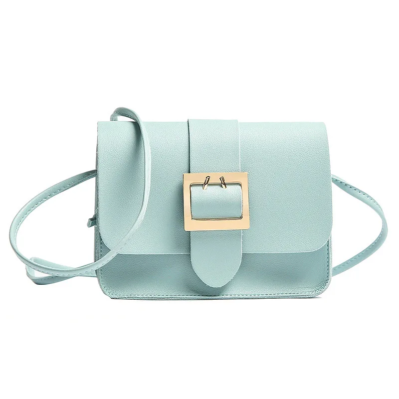 Женская сумка через плечо с пряжкой маленькая прямоугольная ремешком модель WML99