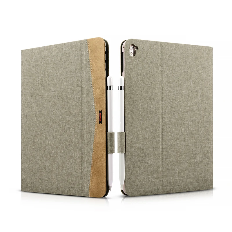 (Серый) XOOMZ бренд для iPad Pro 9 7 чехол простая ткань + PC Folio Case Erudition Складная подставка