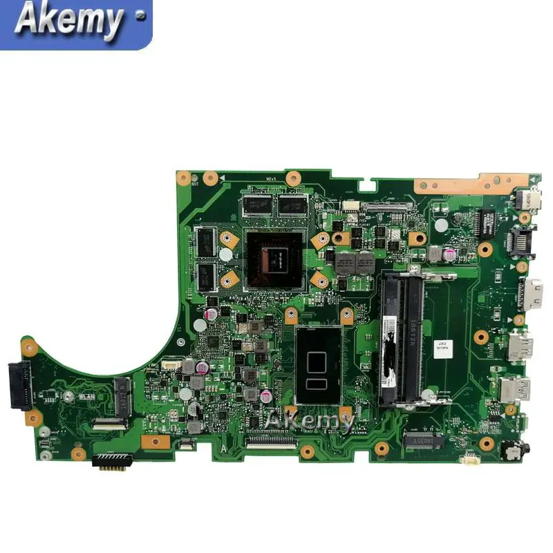 Akemy X756UX Материнская плата ноутбука i7-6500 Процессор DDr3 для ASUS X756U K756U X756UX X756UXM X756UB Тесты материнская плата X756UX материнская плата