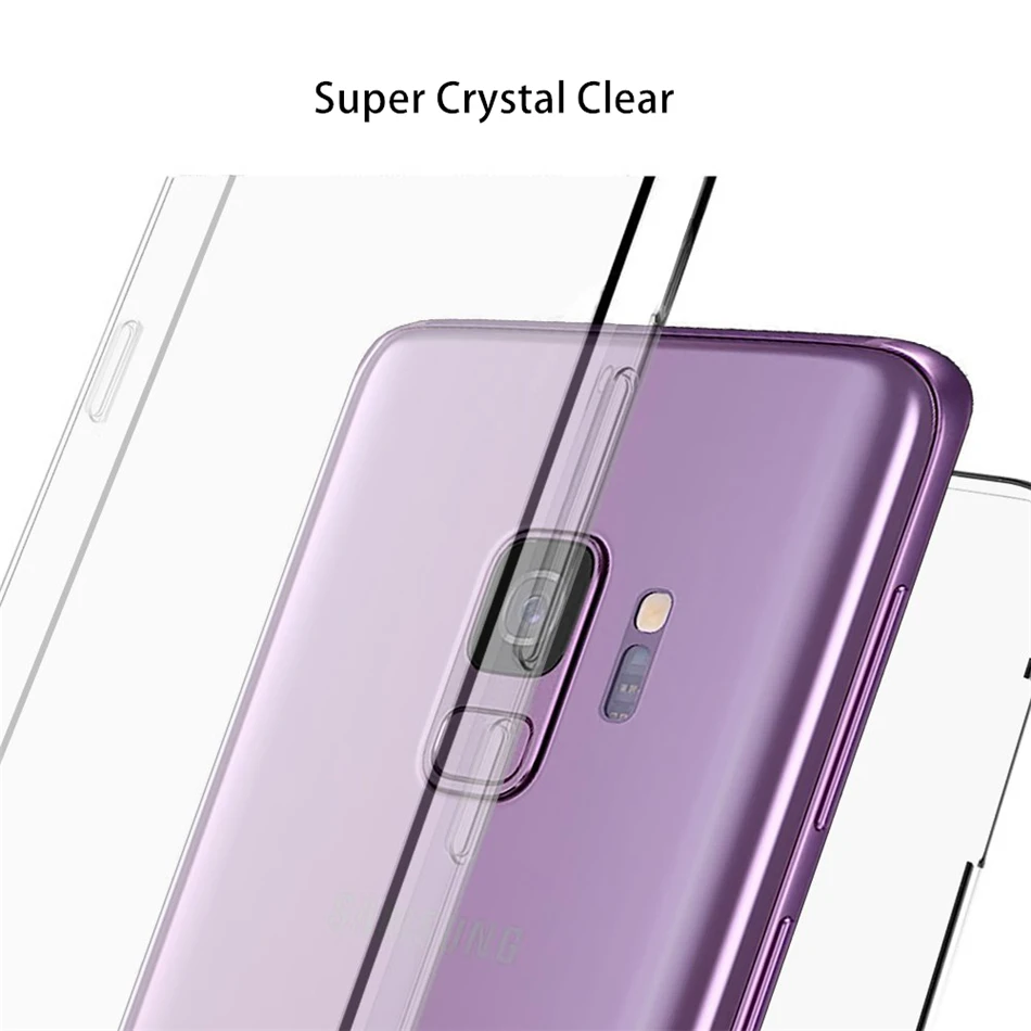 Чехол на весь корпус 360 градусов для Samsung Galaxy S7 Edge S8 S9 S10 Note 8 9 J4 J6 A8 A6 Plus J8 A7 J3 J5 J7 S10e
