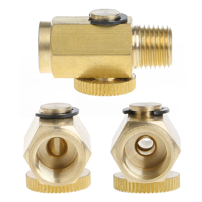 

1/4'' NPT Brass Compressed Air Pressure Valve Inline Regulator Solid Tool
