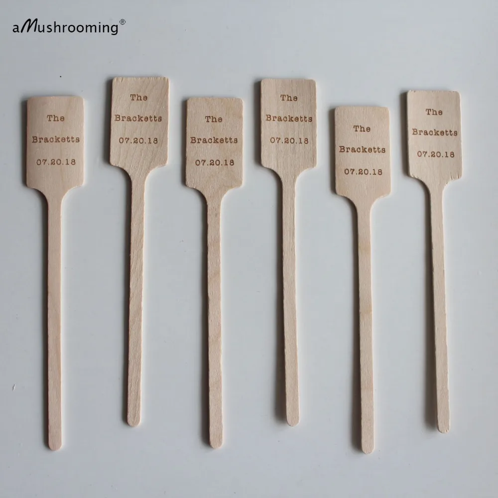 100 персонализированные коктейльные палочки для празднования юбилея вечерние