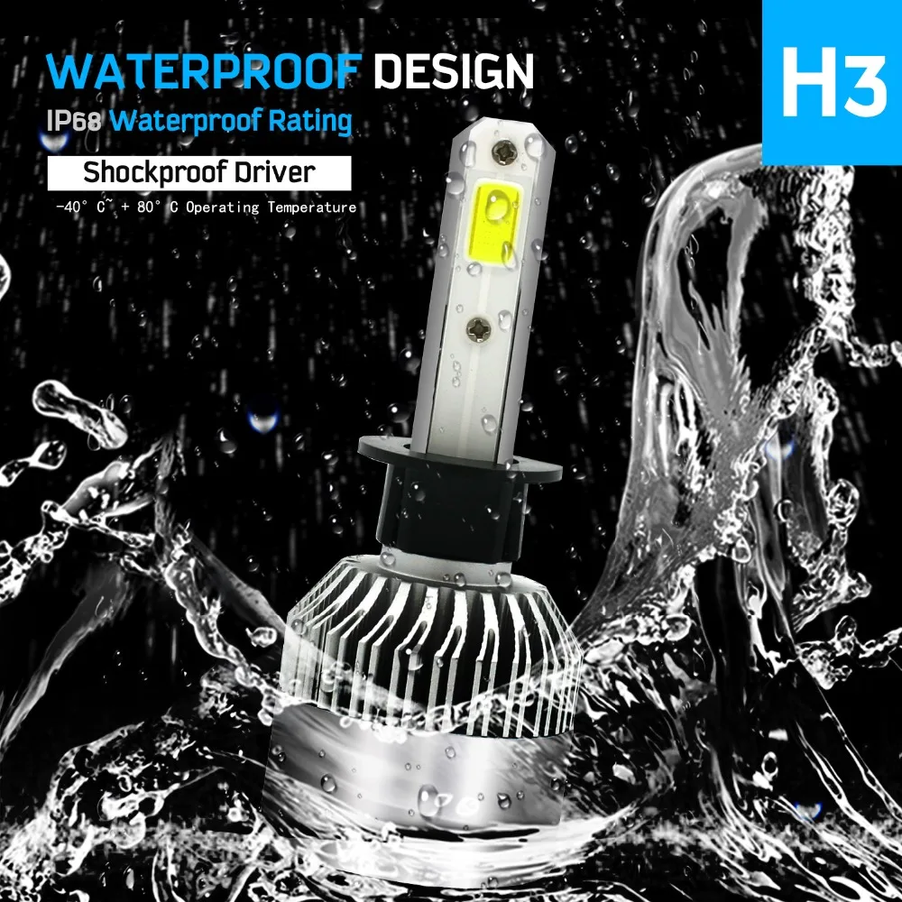 Modifygt S2 Led H7 H4 H11 H1 H3 9005 9006 72 Вт 8000лм 6000 К 12 В COB Автомобильные светодиодные лампы фар