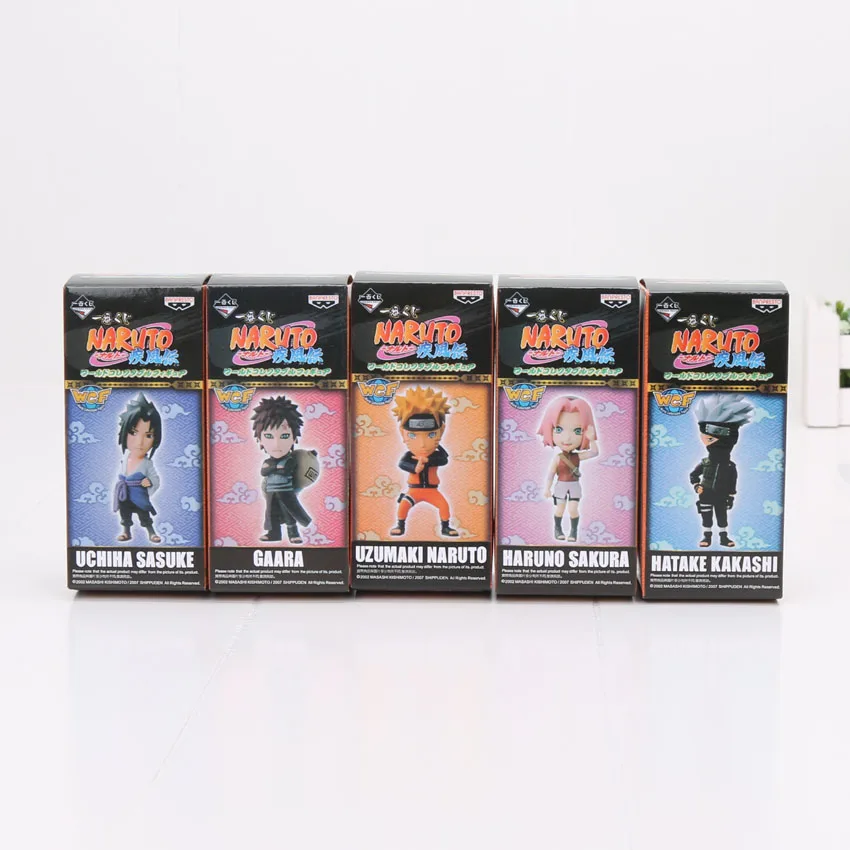 5 шт./компл. Naruto шиппууден Наруто Sasuke Sakura Kakashi Gaara ПВХ Фигурки коллекционные модели