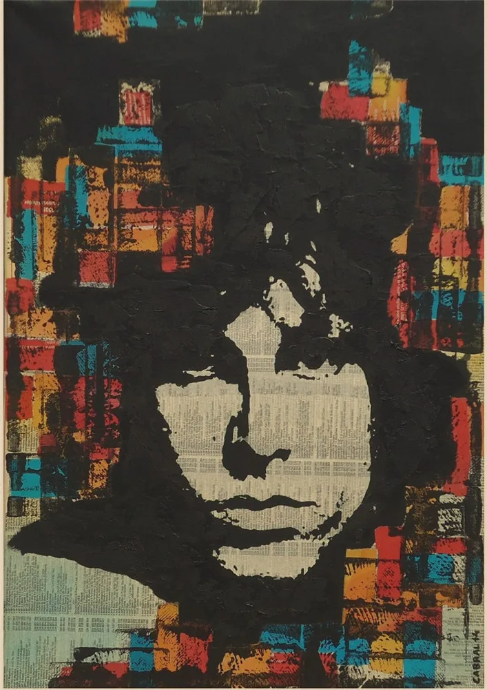Двери Jim Morrison крафт-рок плакат ретро-рок-группа плакат музыкальной звезды настенные картины ВИНТАЖНЫЙ ПЛАКАТ домашний декор - Цвет: 18
