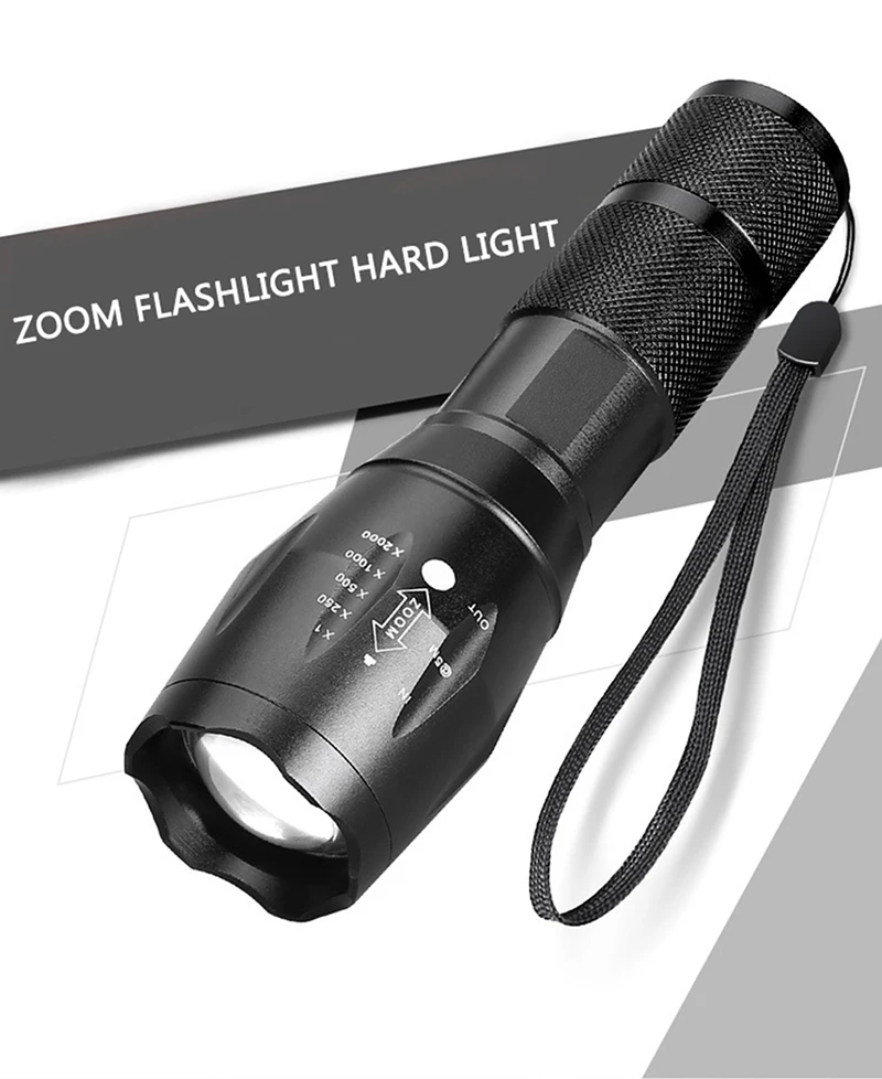 XM-L L2 5000лм алюминиевый водонепроницаемый Zoomable CREE светодиодный светильник фонарь Тактический светильник для 18650 аккумуляторной батареи или AAA