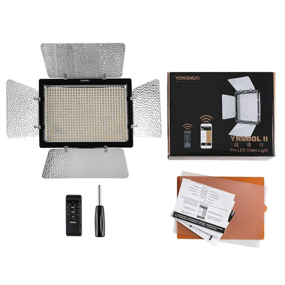 YONGNUO YN600 L II YN-600 LED yn 600 видео свет 3200k-5500k Цветовая температура регулируемая для Canon