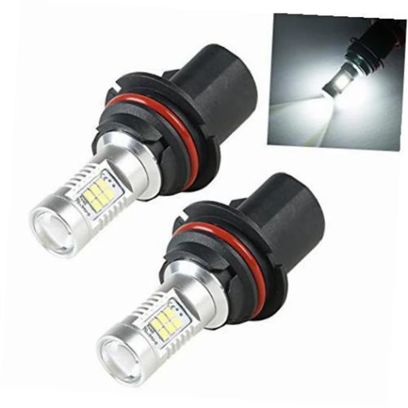 2 шт. HID белые высокие Мощность 9004 HB1 2835 SMD 21 Вт светодиодный Авто Противотуманные фары лампы DC12V