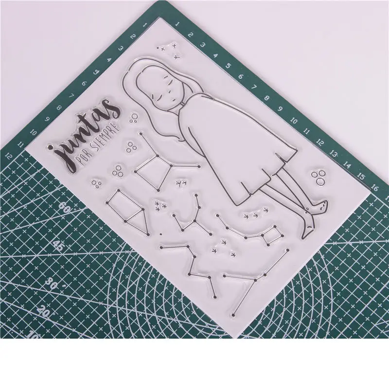 Прозрачные штампы DIY силиконовые уплотнения Скрапбукинг карта изготовление фото