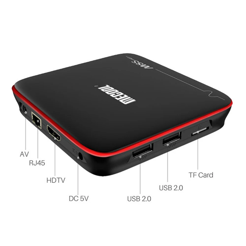 MECOOL M8S PRO W Android 7 1 ТВ Box Amlogic S905W Смарт Декодер каналов кабельного телевидения 2 Гб