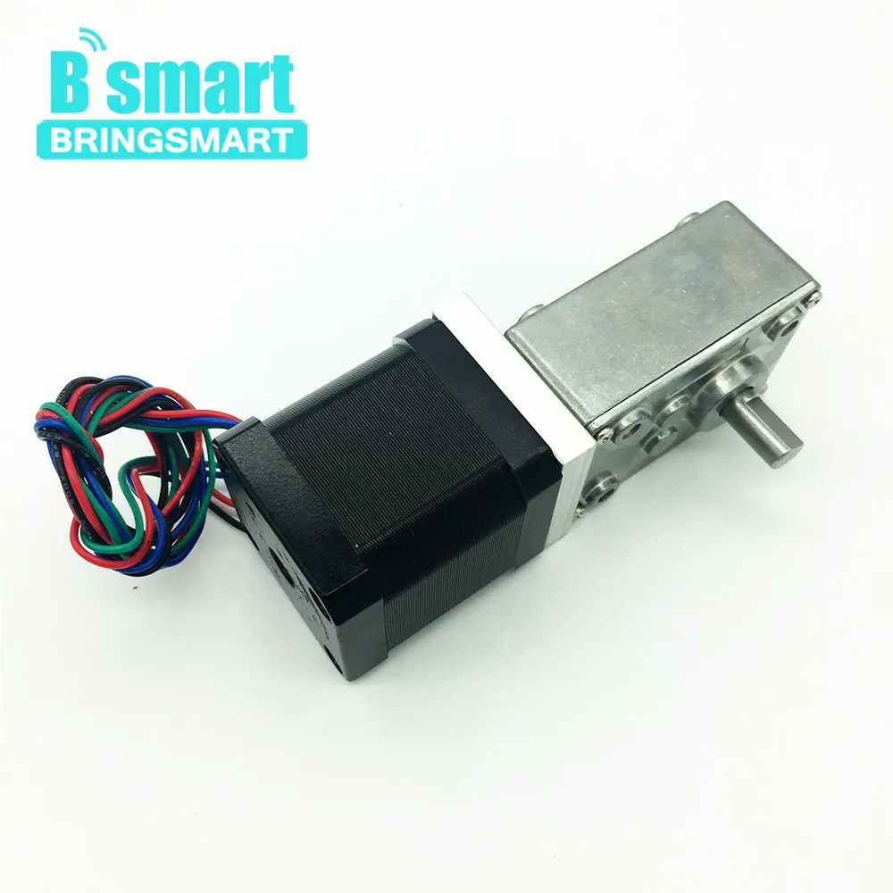 Bringsmart A58SW 42BY червячный мотор редуктор шаговый двигатель постоянного тока 24 в DC 12 В