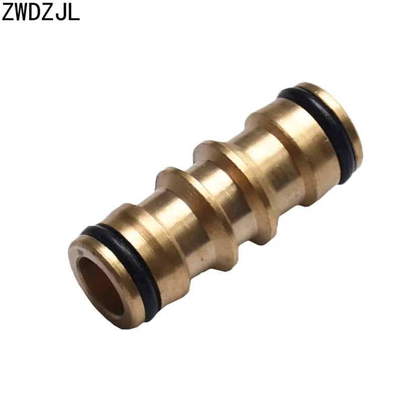 

Brass 5/8" 2 way Quick Connector Garden tap adapter Garden Irrigation Connector Extension joint Adapter 2pcs