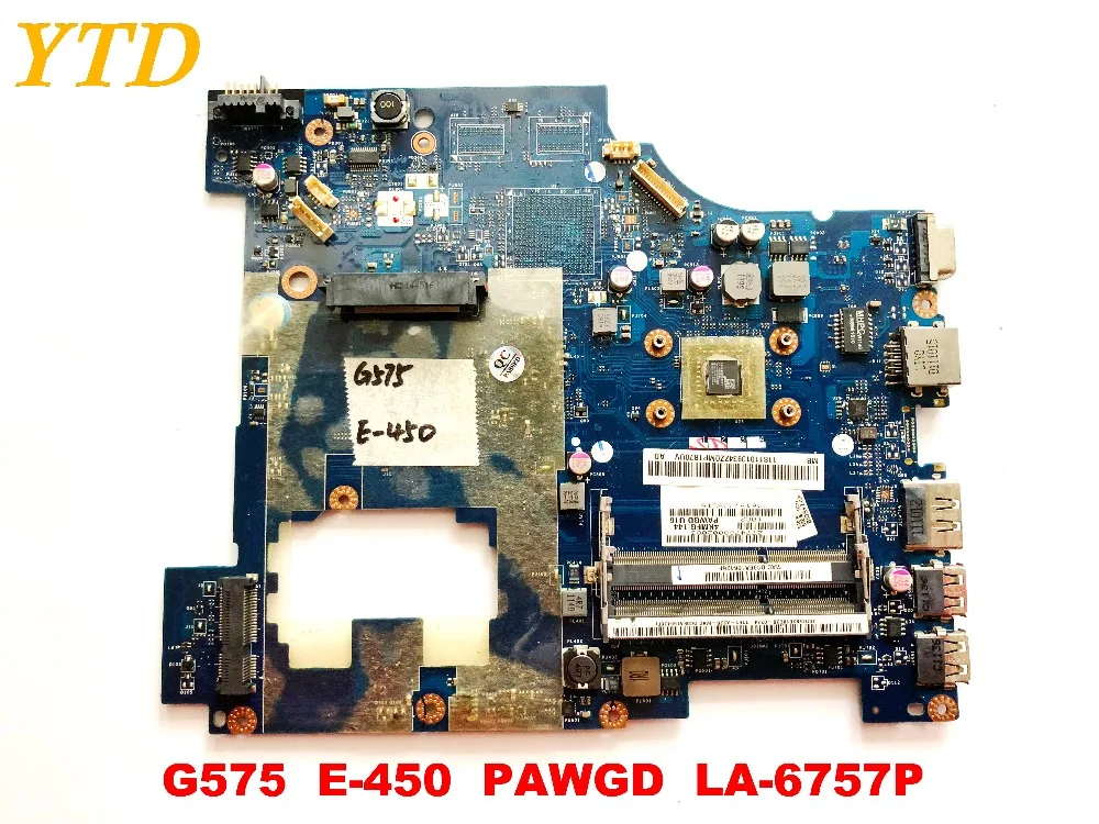 

Original for Lenovo G575 laptop motherboard G575 E-450 PAWGD LA-6757P tested good free shipping