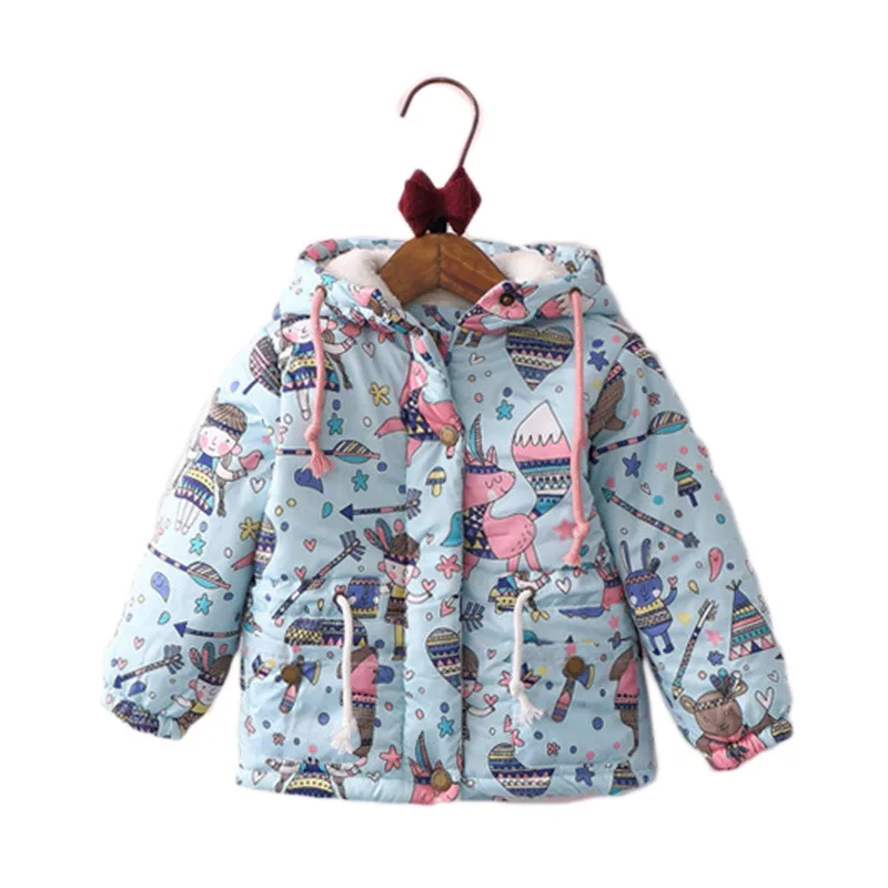 JKP детская одежда осенние и зимние Весенние модели плюс бархат стеганые короткое