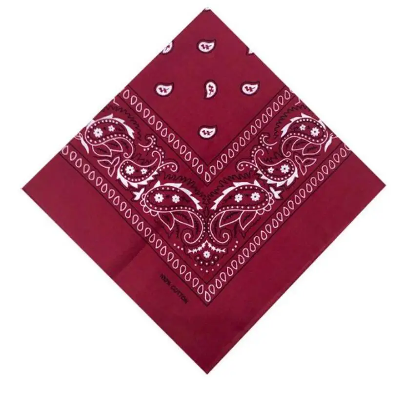 fashion Hip Hop Black Paisley Bandana Headwear Hair Band Scarf Neck Wrist Wrap Headtie Square scarf High quality | Аксессуары для