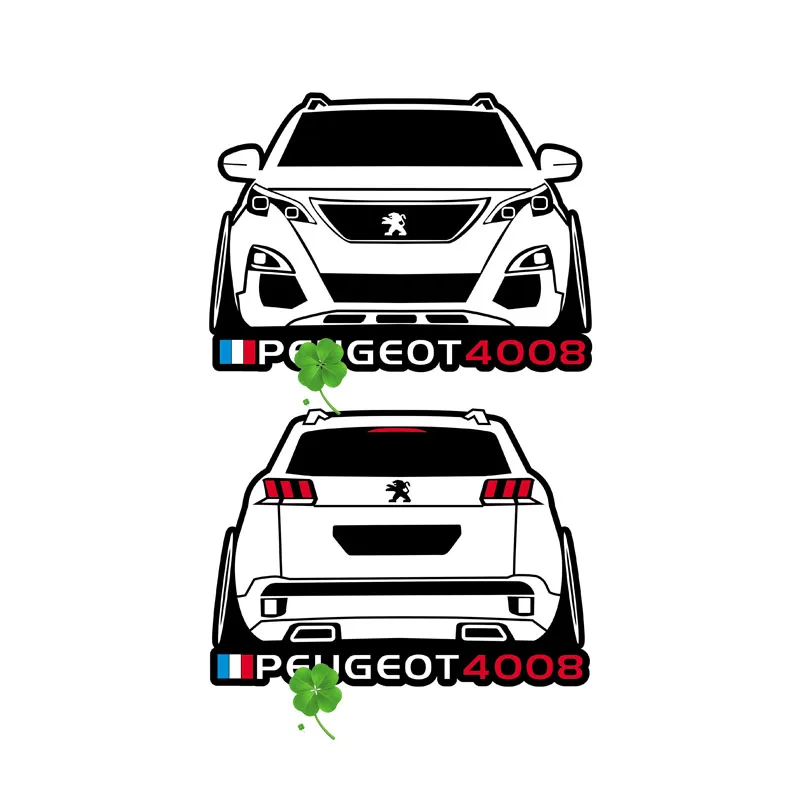 Автостайлинг TAIYAO стикер для спортивного автомобиля Peugeot 3008 4008 5008 GT бесплатная