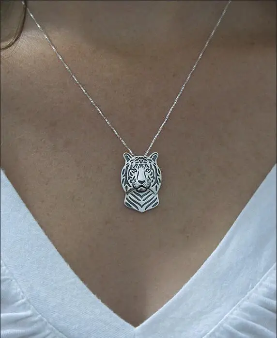 Оптовая продажа уникальное ожерелье ручной работы в стиле бохо шикарное с тигром