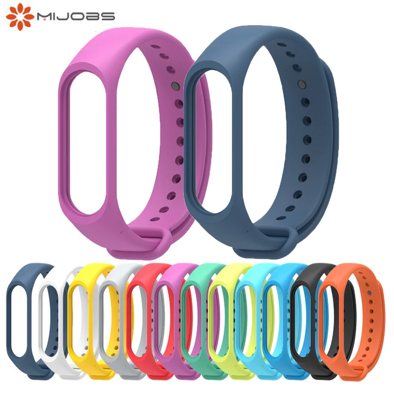 3 шт./лот mi jobs ремешок для xiaomi mi Band 3 спортивный ремешок силиконовый ремешок для xiaomi mi band 3 аксессуары браслет mi band 3