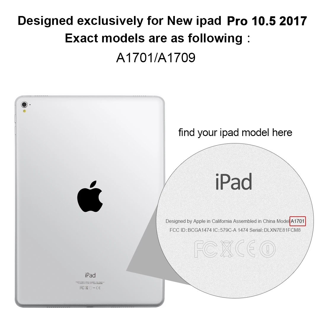 Чехол с держателем карандаша для iPad Pro 10,5, тонкий полный корпус защитный противоударный смарт-чехол для iPad Pro 10,5 дюймов A1701 A1709