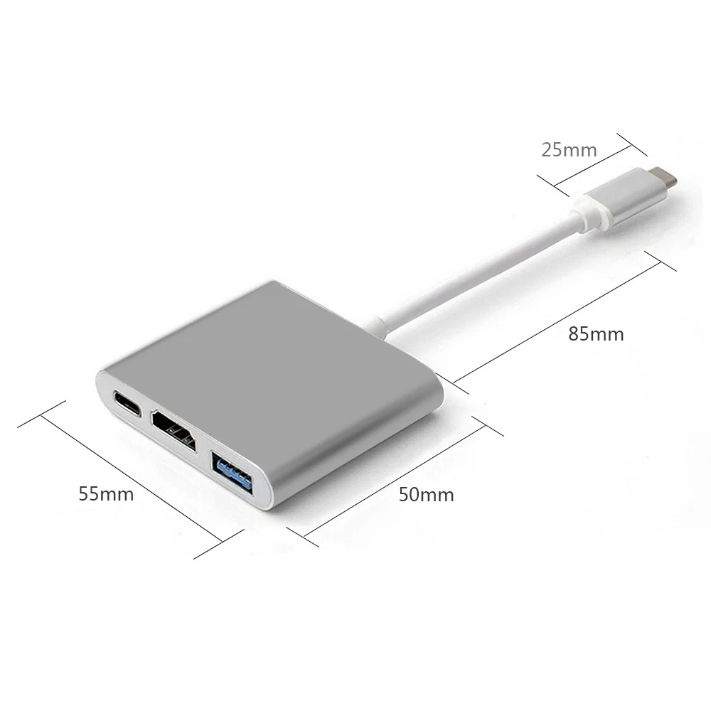 TUTUO USB 3 1 Type C к HDMI адаптер 4K 0 концентратор кабель Быстрый PD зарядный порт для
