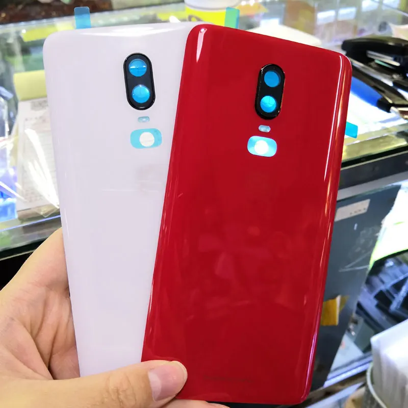 BINYEAE Новый 3D стеклянный чехол для аккумулятора Oneplus 6 задний с логотипом |