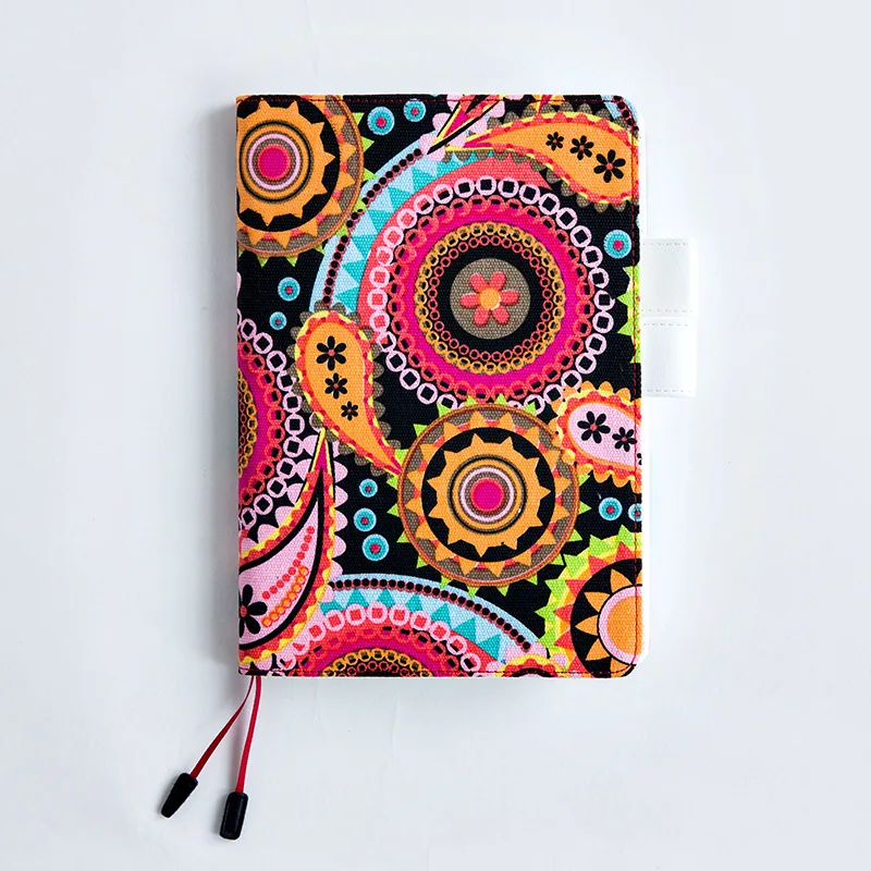 Paisley flower Climemo брендовый блокнот, холст, серия ручная книга, дневник записная книжка планер журнал с изображением из «Звездных слон A5 - Color: Paisley flower