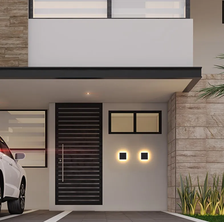 LED крыльцо коридор огни современный Дизайн площади настенный светильник