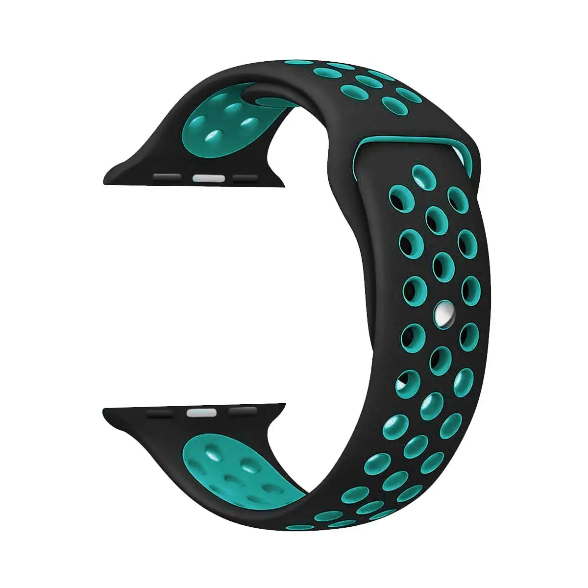 29Black Peacock blue Силиконовый ремешок для Apple Watch 42 мм, 38 мм, 44 мм, 40 мм, браслет, спортивный ремешок для Apple watch, адаптер для iwatch 4, 3 и 2, браслет - Цвет ремешка: 29Black Peacock blue