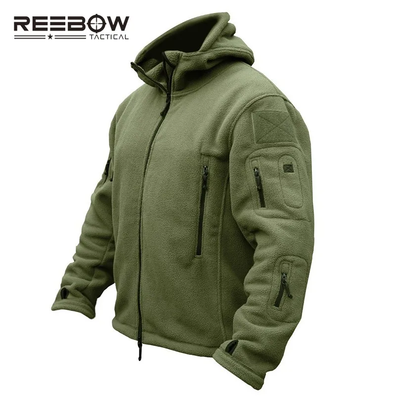 Army green Onebow тактическая Мужская Военная походная флисовая куртка зимняя уличная спортивная толстовка с капюшоном пальто легкая термо Пейнтбол страйкбол верхняя одежда - Цвет: Army green