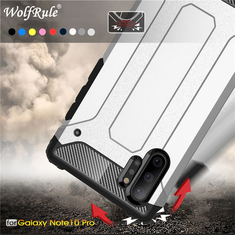 

Case For Samsung Galaxy Note 10 Plus Case Full Wrapped Armor Hybrid PC+TPU Shockproof Case For Samsung Note 10 Plus 10+ Cover