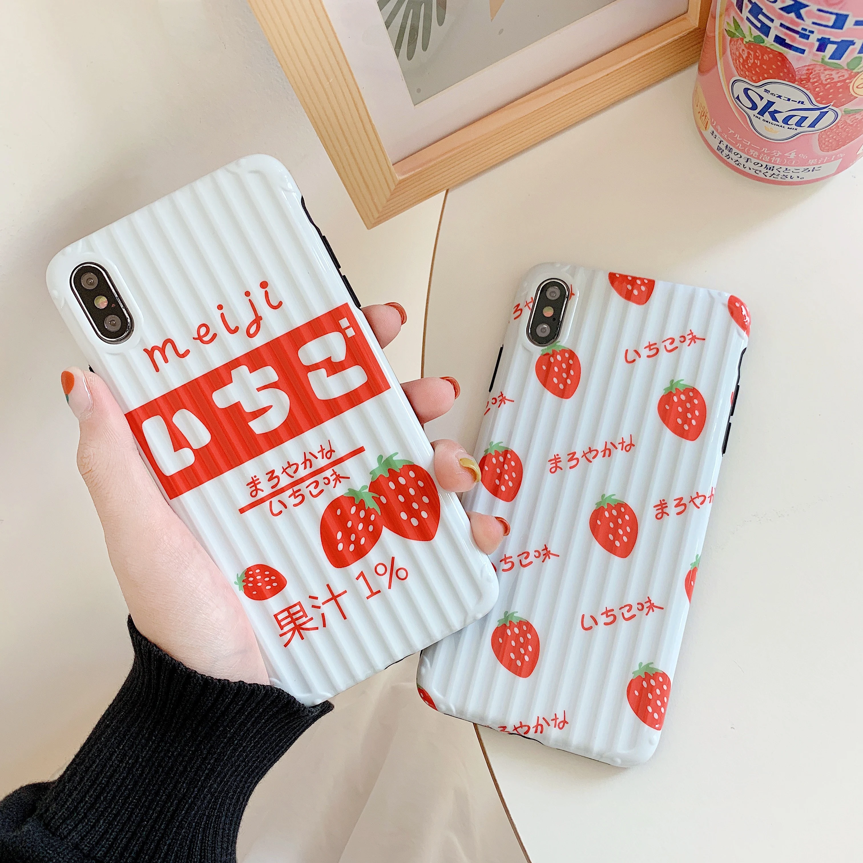 Luxury Lovely Strawberry Phone Case For iphone XR X XS Max 6 6s 7 8 Plus Fashion Silicon Soft Back Cover Capa |