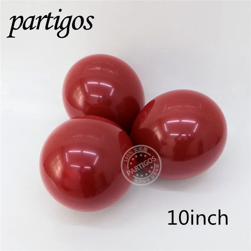 10 шт 5/10/12 inch Ruby Red ночная синь латексные шары Свадебные украшения вечеринок высокое качество перламутровый латексные шары - Цвет: 10pcs Ruby red