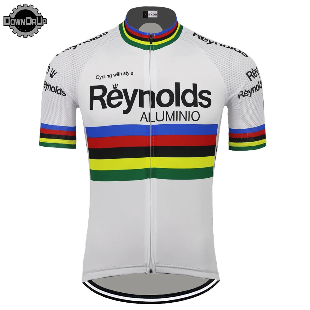 REYNOLDS испанская команда Мужская велосипедная майка летняя MTB гоночная одежда велосипедная одежда белая дорожная велосипедная Одежда Топы дорожная Горная