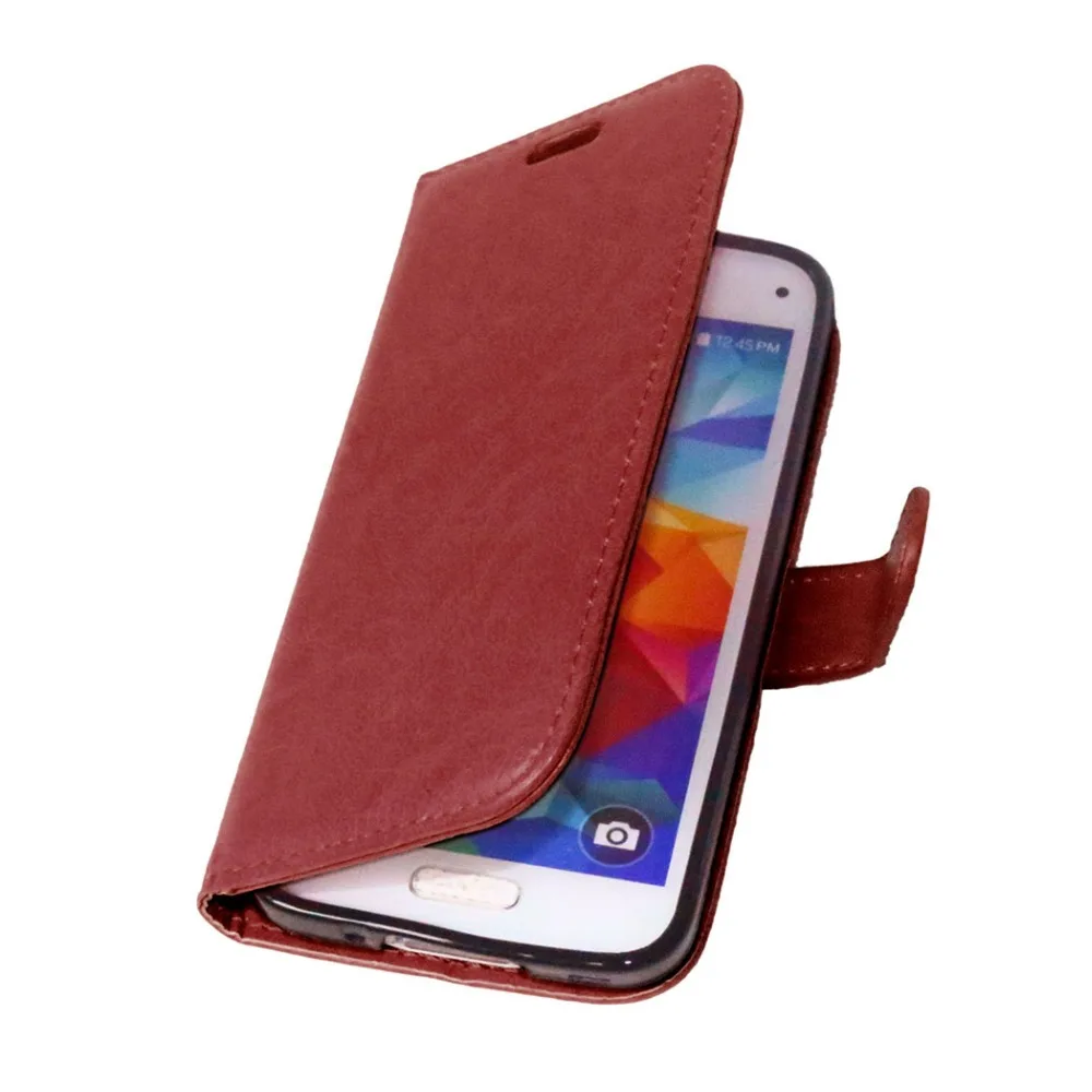 Чехол для samsung Galaxy S5 S 5 V SV mini G800 G800F G800H SM одноцветная фоторамка откидной кожаный