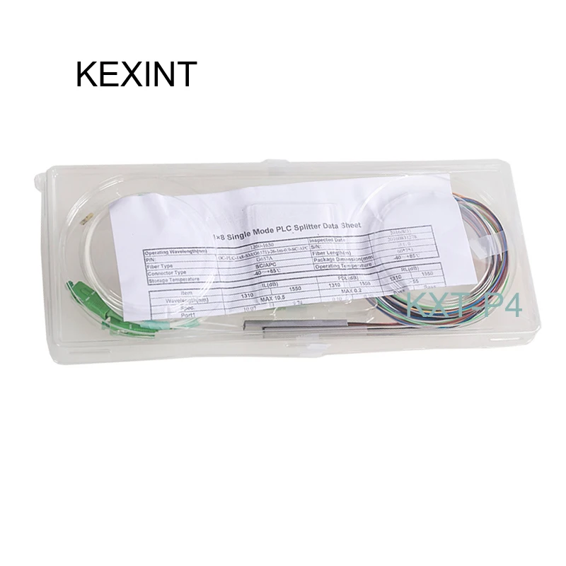 Волоконно-оптический ПЛК-разветвитель KEXINT устройство 1*8 0 9 SC/APC неизолированный