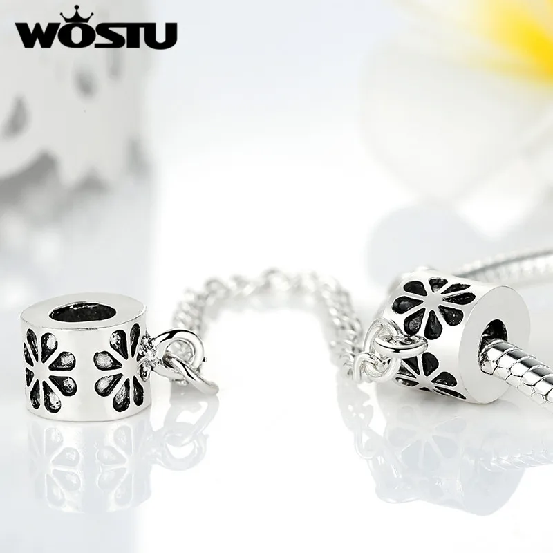 Высокое качество горячая Посеребренная безопасная цепочка Очаровательные бусы