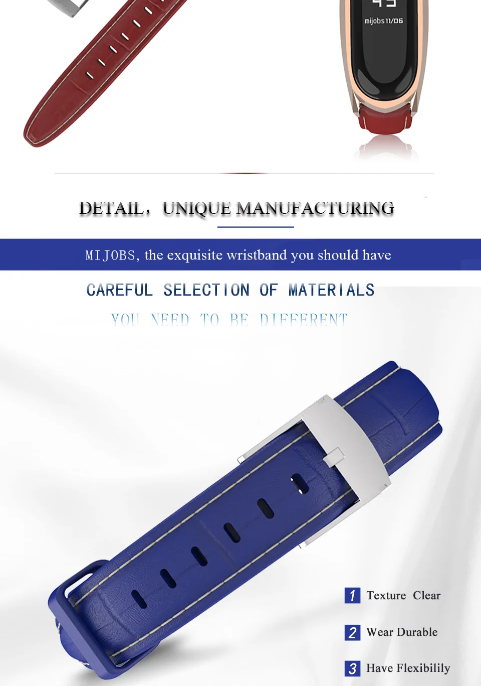 Mi jobs mi Band 4 3 ремешок из натуральной кожи ремешок для Xiaomi mi Band 4 3 браслет Смарт-часы ремешок аксессуары mi Band 3 ремешок