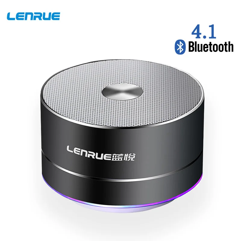 LEnRuE Портативный Беспроводной Bluetooth Динамик звуковая колонка звук с TF картой FM