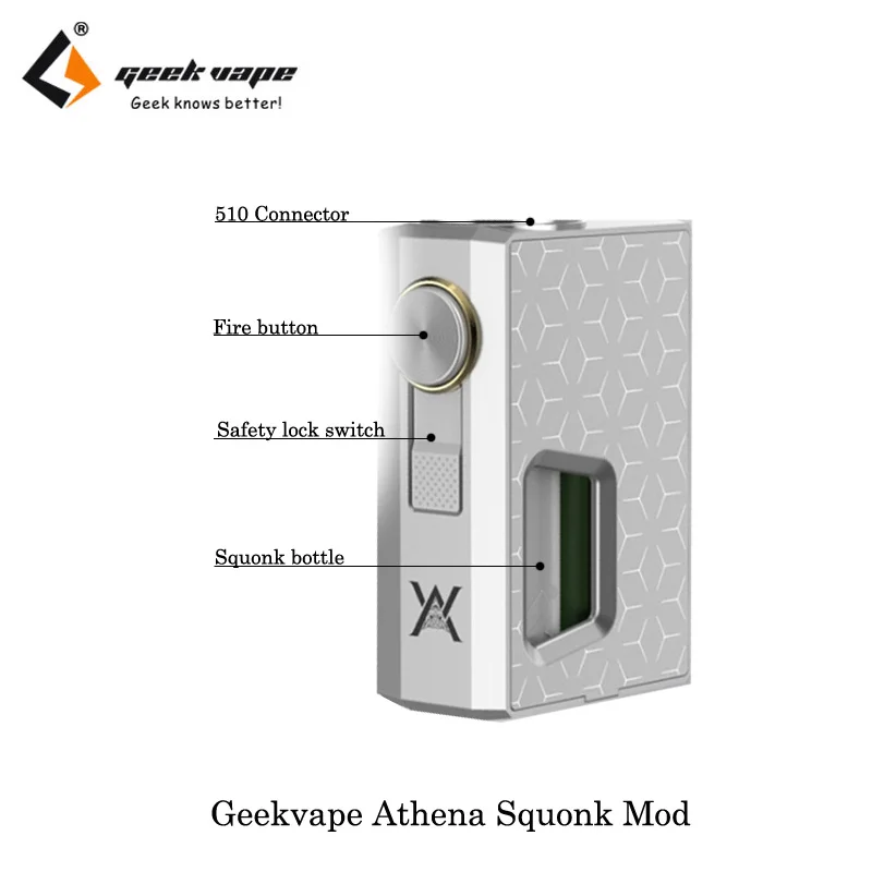 Распродажа Geekvape Athena Vape мод Squonk механический Bod с 510 мл бутылка распылитель на