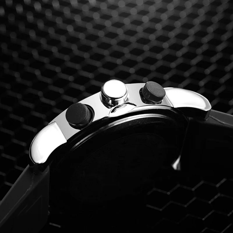 Горячая SINOBI часы Для мужчин Топ бренд класса люкс Led цифровой аналоговый