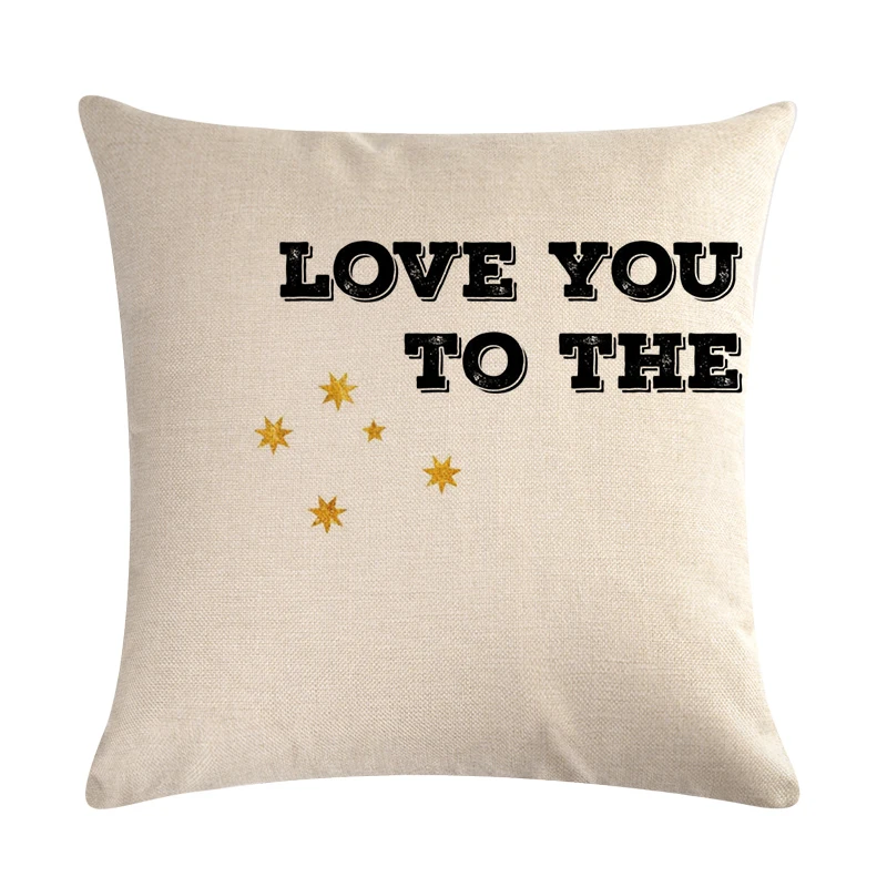 45*45 Cm Simple Couple Cushion Cover Suitable for Home/Automobile Decoration Linen/cotton Square Sofa | Дом и сад