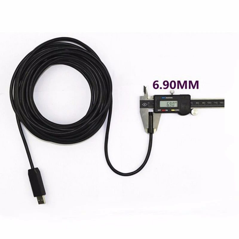 Antscope 7 мм USB эндоскоп Камера Водонепроницаемый мини бороскоп 2/5/15 м для осмотра на змеевидной трубке Камера ПК инспекционная эндоскопическая 27