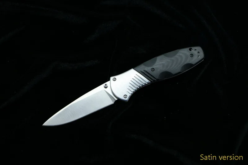 Satin version LOVOCOO Акция 581 D2 стальной алюминиевый G10 складной нож с ручкой для походов на открытом воздухе Карманные охотничьи кухонные ножи для выживания инструмент для повседневного использования - Цвет: Satin version