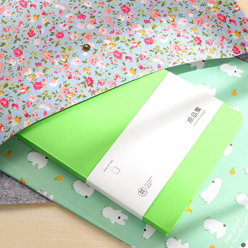 Винтажная папка для документов формата А4 с цветами канцелярские товары|Папка